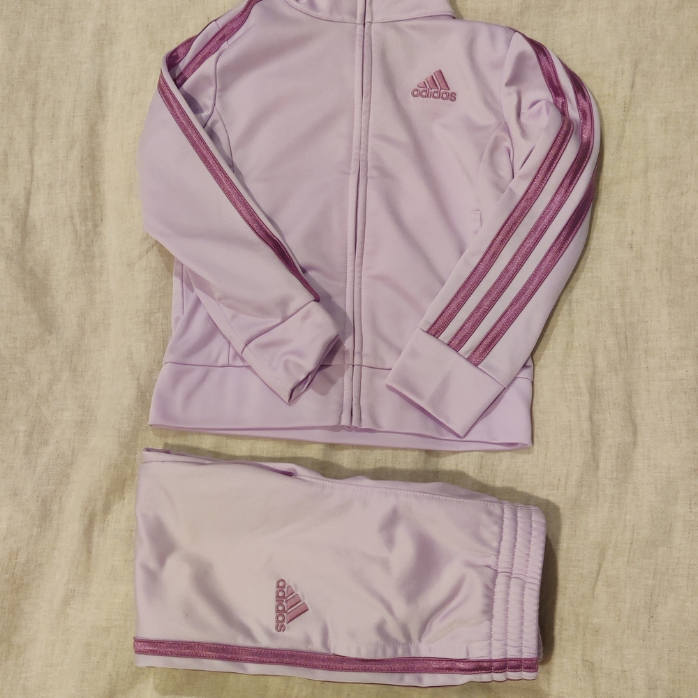 Adidas Kids' Lilac Tracksuit - Size 3T